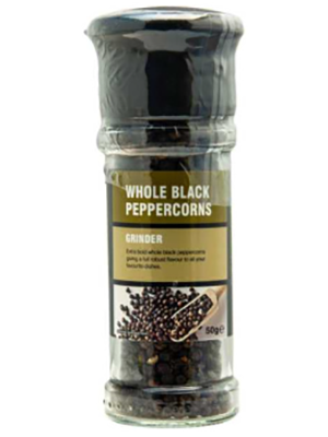 Spicemaker Whole Black Pepper Grinder 50g